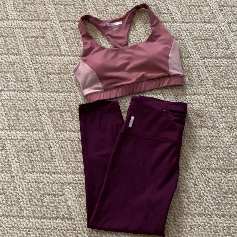 Zella wine 🍷 color leggings!